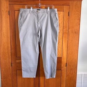 Talbots Women's Light Gray Straight Leg Pants